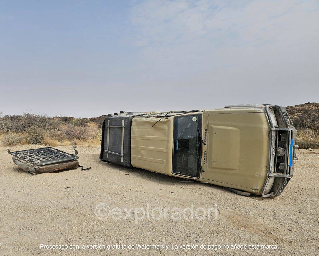 Coche Volcado Namibia